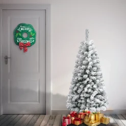 4.5 ft. Acacia Flocked Tree