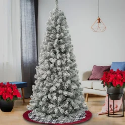 6 ft. Acacia Flocked Tree