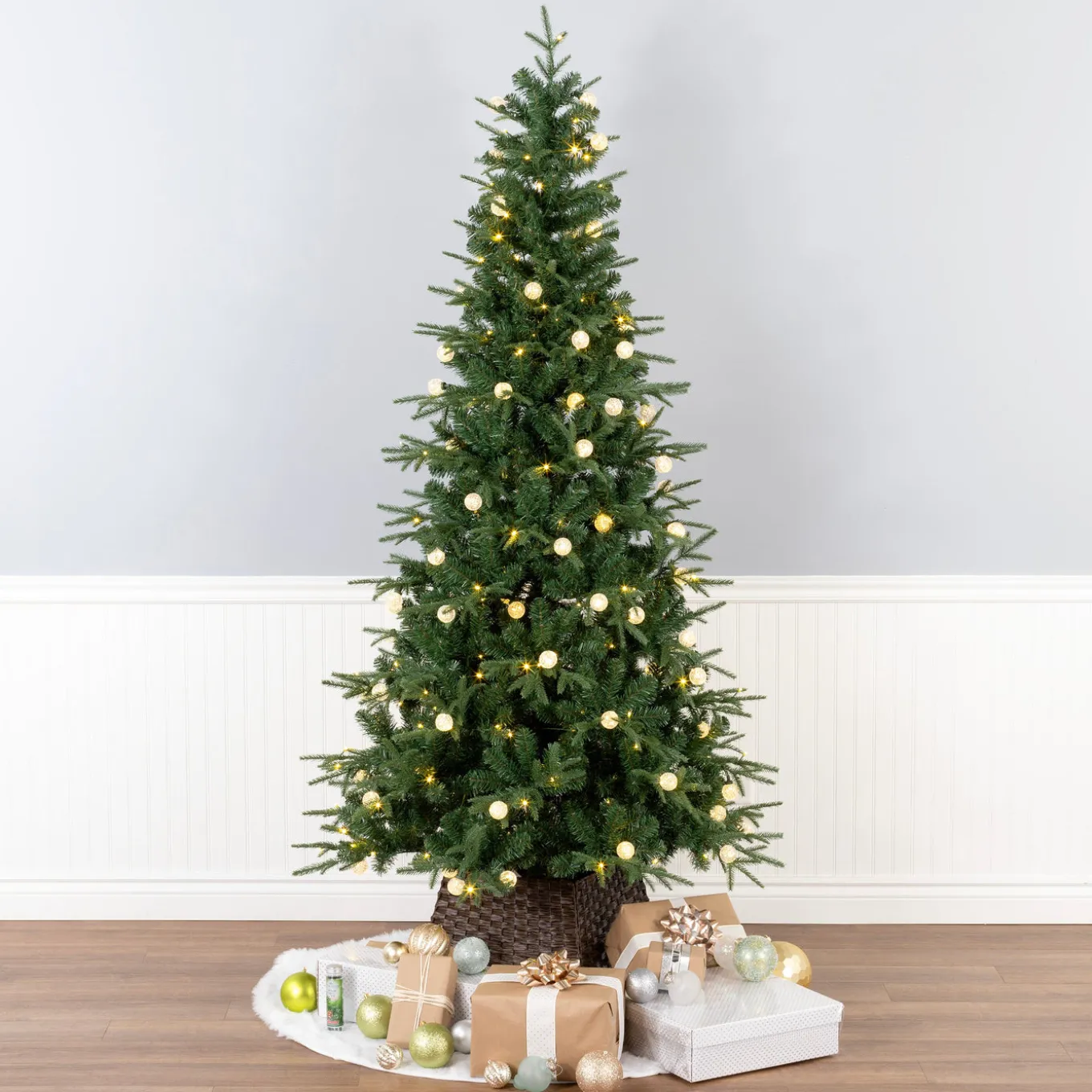 7 ft. Duxbury Slim Tree with Dual Color LED Lights