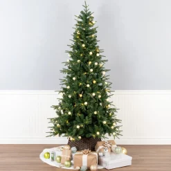6 ft. Duxbury Slim Tree with Dual Color LED Lights