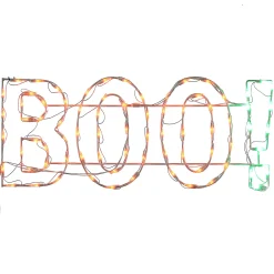 3 ft. Halloween BOO Lighted Sign Decoration with LED Lights
