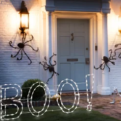 5 ft. Halloween BOO Sign Lighted Sign Decoration with LED Lights