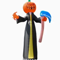 20 ft. Halloween Pumkin Reaper Inflatable Decoration with LED Lights