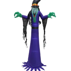 12 ft. Halloween Witch Inflatable Decoration with LED Lights