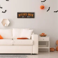 2 ft. Halloween Witches Brew Drink Company Hanging Wall Decoration