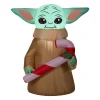 3.5 ft. Inflatable Baby Yoda with LED Lights