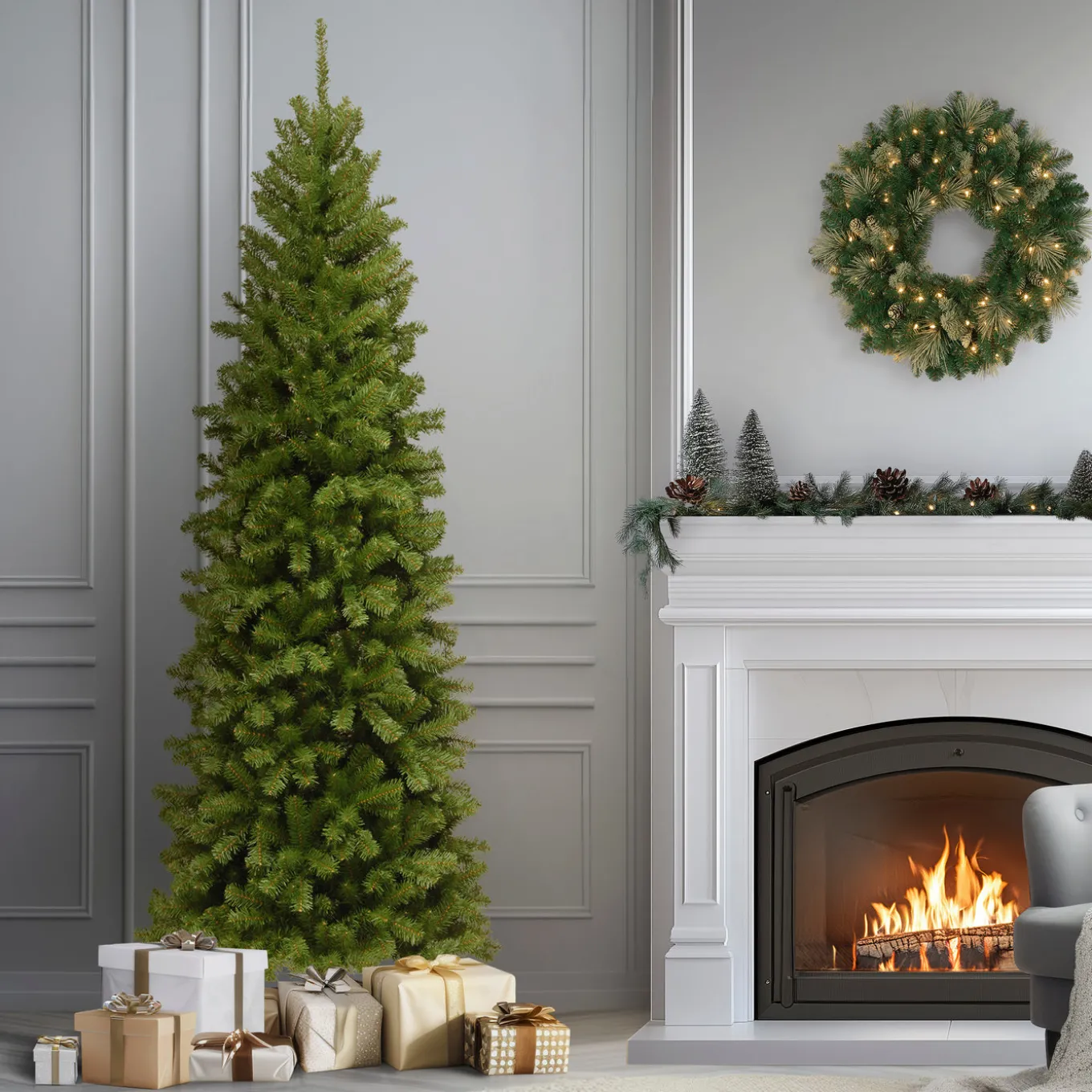 7.5 ft. North Valley Spruce Pencil Slim Tree