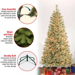 6 ft. Pre-Lit Arcadia Pine Cashmere with Clear Lights