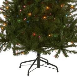 6 ft. Pre-Lit Aspen Spruce Slim Tree with Multicolor Lights
