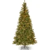 7.5 ft. Pre-Lit Aspen Spruce Slim Tree with Clear Lights