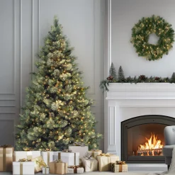 7.5 ft. Pre-Lit Carolina Pine Tree with 1000 Clear Lights