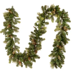 9 ft. Pre-Lit Carolina Pine Garland with Clear Lights