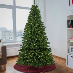 7.5 ft. Pre-Lit Crater Spruce Tree with LED Lights