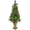 4 ft. Pre-Lit Crestwood Spruce Tree with Warm White LED Lights