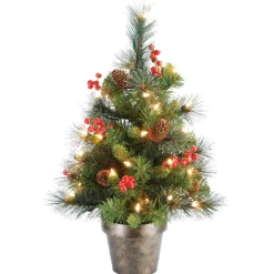 2 ft. Pre-Lit Crestwood Spruce Tree with Clear Lights