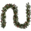 9 ft. Pre-Lit Crestwood Spruce Garland with Clear Lights