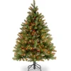 4.5 ft. Pre-Lit Downswept Douglas Fir Tree with Multicolor Lights