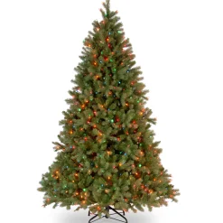 6.5 ft. Pre-Lit Downswept Douglas Fir Tree with Multicolor Lights