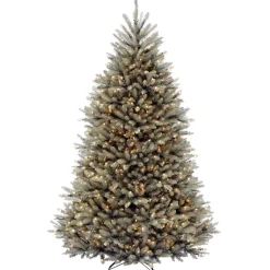 7.5 ft. Pre-Lit Dunhill Fir Blue Tree with Clear Lights