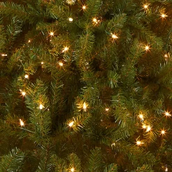 7.5 ft. Pre-Lit Dunhill Fir Hinged Tree with Clear Lights