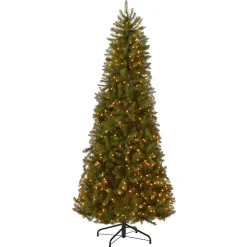 6.5 ft. Pre-Lit Dunhill Fir Slim Tree with Clear Lights