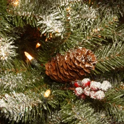 7.5 ft. Pre-Lit Dunhill Fir Slim Tree with Clear Lights