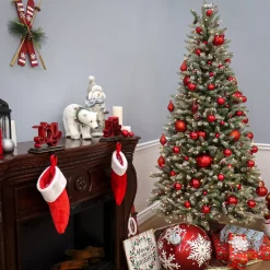 7.5 ft. Pre-Lit Dunhill Fir Slim Tree with Clear Lights