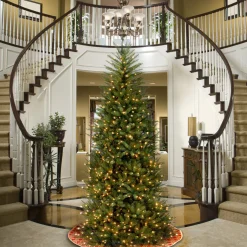 9 ft. Pre-Lit Dunhill Fir Slim Tree with Clear Lights