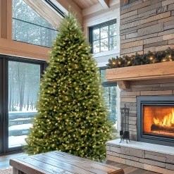 9 ft. Pre-Lit Dunhill Fir Tree with PowerConnect Clear Lights
