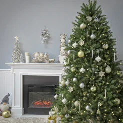 9 ft. Pre-Lit Dunhill Fir Tree with PowerConnect Clear Lights