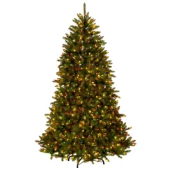 7.5 ft. Pre-Lit Dunhill Fir Tree with Multicolor, Clear Spectrum Lights