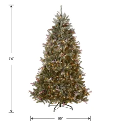 7 ft. Pre-Lit Dunhill Fir Tree with 700 Clear Lights
