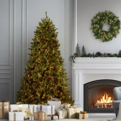 6.5 ft. Pre-Lit Dunhill Fir Tree with Clear Lights