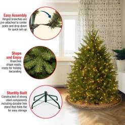 4.5 ft. Pre-Lit Dunhill Fir Tree with Clear Lights