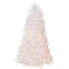 7.5 ft. Pre-Lit Dunhill Fir White Tree with Clear Lights