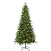 7.5 ft. Pre-Lit Duxbury Mix Feel Real Tree with Warm White LED Lights