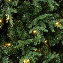 7.5 ft. Pre-Lit Duxbury Mix Feel Real Tree with Warm White LED Lights