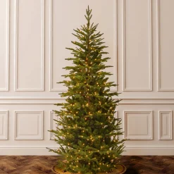 7.5 ft. Pre-Lit Fraser Grande Slim Tree with Clear Lights