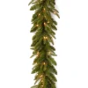9 ft. Pre-Lit Fraser Grande Garland with Clear Lights