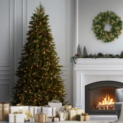 7.5 ft. Pre-Lit Grande Fir Medium Tree with Clear Lights