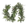 6 ft. Pre-Lit HGTV Home Collection Winter Garden Garland with LED Lights