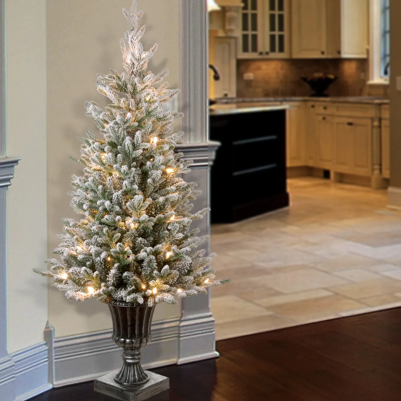 4 ft. Pre-Lit Iceland Fir Tree with Clear Lights