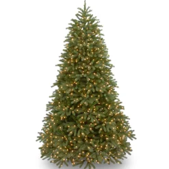 6.5 ft. Pre-Lit Jersey Fraser Fir Medium Tree with Dual Color LED Lights