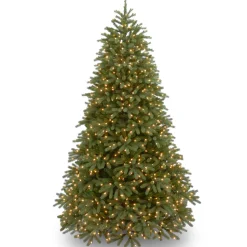 7.5 ft. Pre-Lit Jersey Fraser Fir Medium Tree with Dual Color LED Lights