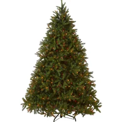7.5 ft. Pre-Lit Jersey Fraser Fir Tree with Multicolor Lights
