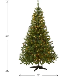 6 ft. Pre-Lit Kincaid Spruce Tree with Clear Lights