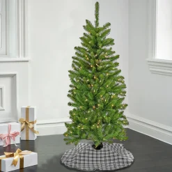 4.5 ft. Pre-Lit Kingswood Fir Pencil Tree with Clear Lights