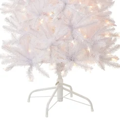 7 ft. Pre-Lit Kingswood Fir White Pencil Tree with Clear Lights