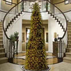 14 ft. Pre-Lit Kingswood Fir Pencil Tree with Clear Lights