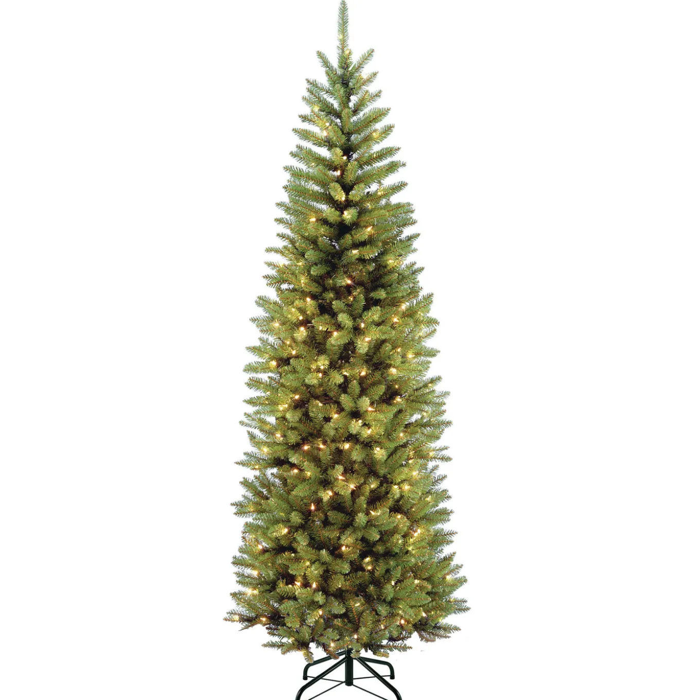 7.5 ft. Pre-Lit Kingswood Fir Pencil Tree with Clear Lights
